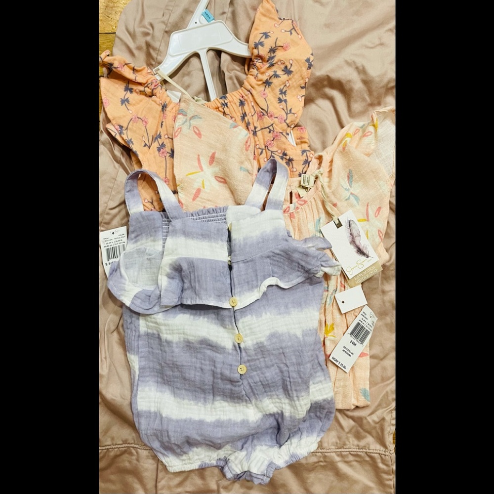 Jessica Simpson baby ROMPERS SIZE 24 m. Nwt